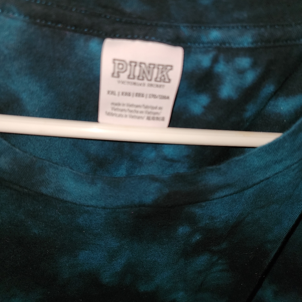 2XL Black & Teal Pink shirt